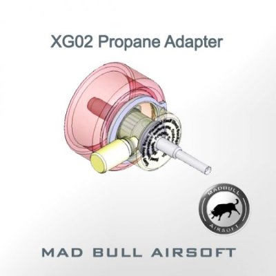 adapteur propane xg02 chez madbull airsoft gun magazine airsoft